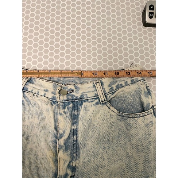 Vintage 80s Gasp Acid Wash Heavily Distressed Jeans High Waist 11/12 READ - Picture 11 of 15